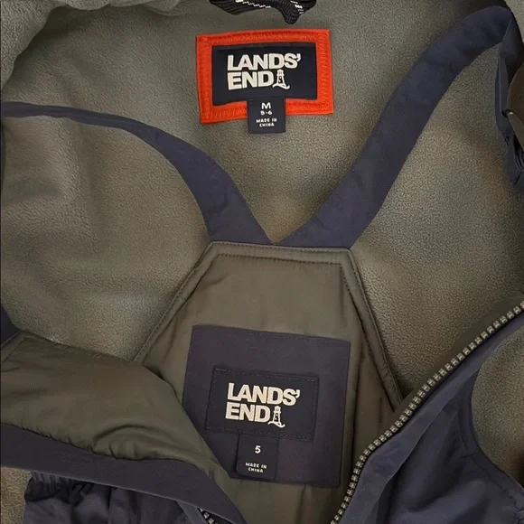 Lands’ End kids snow jacket and bib - Picture 8 of 8